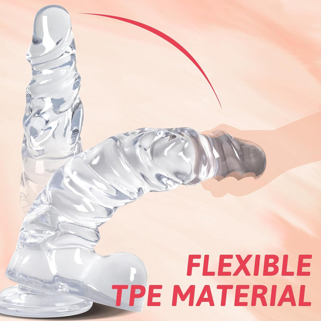 MoonRipple 11.8" Advanced Clear Dildo